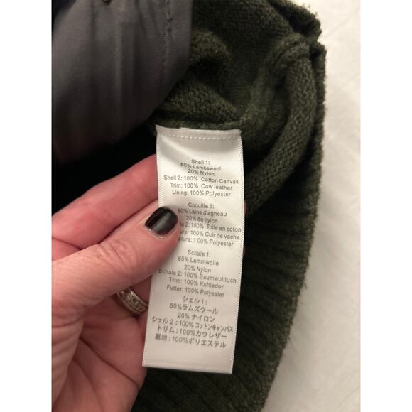 Alps & Meters XXL Green Wool-Blend Alpine Guide Sweater Luxury Utility - Picture 3 of 9